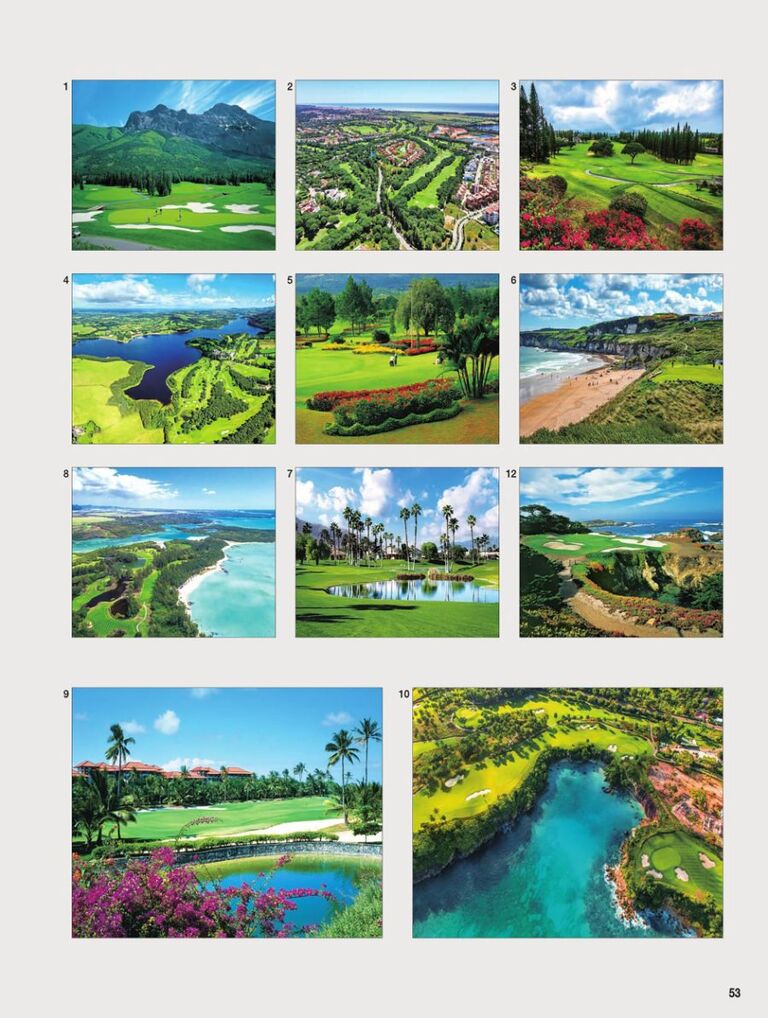  12 BEAUTIFUL GOLF COURSES