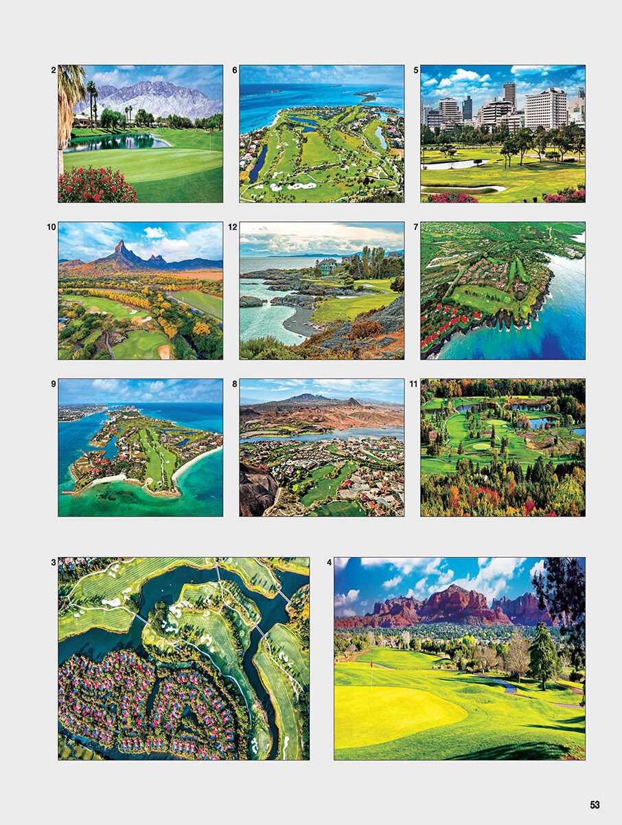 12 BEAUTIFUL GOLF COURSES